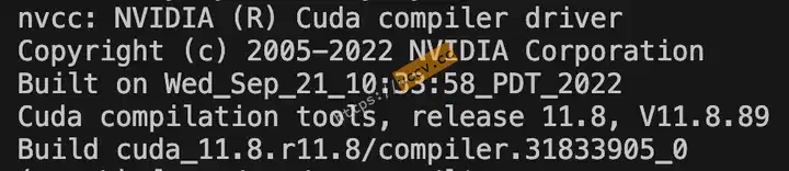 nvcc -V